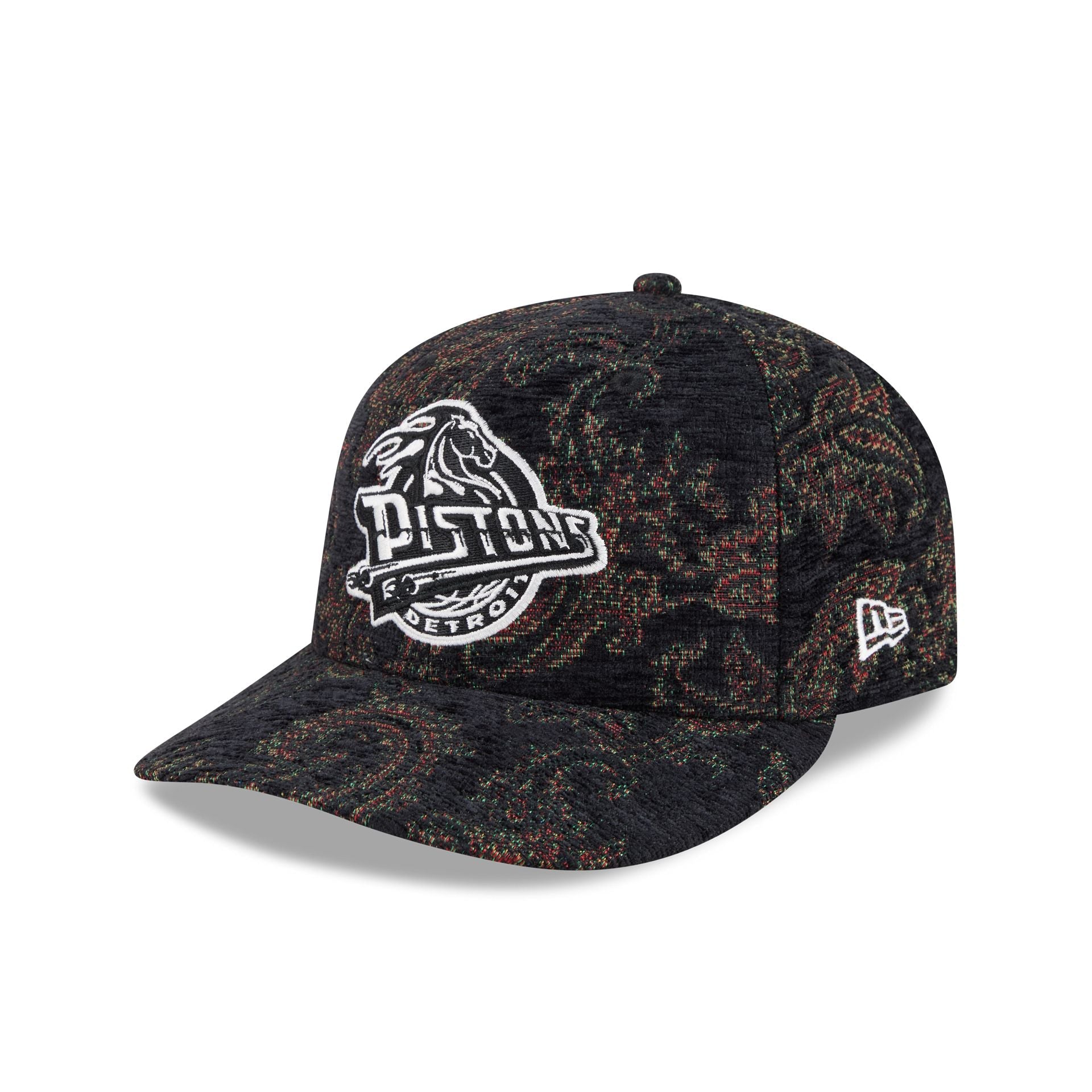 Detroit Pistons Three Looms Jacquard Chenille 59FIFTY Fitted Hat