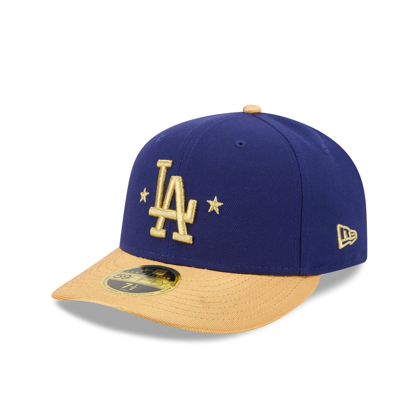 Los Angeles Dodgers Gold 2025 World Series Champions Sidepatch Low Profile 59FIFTY Fitted Hat
