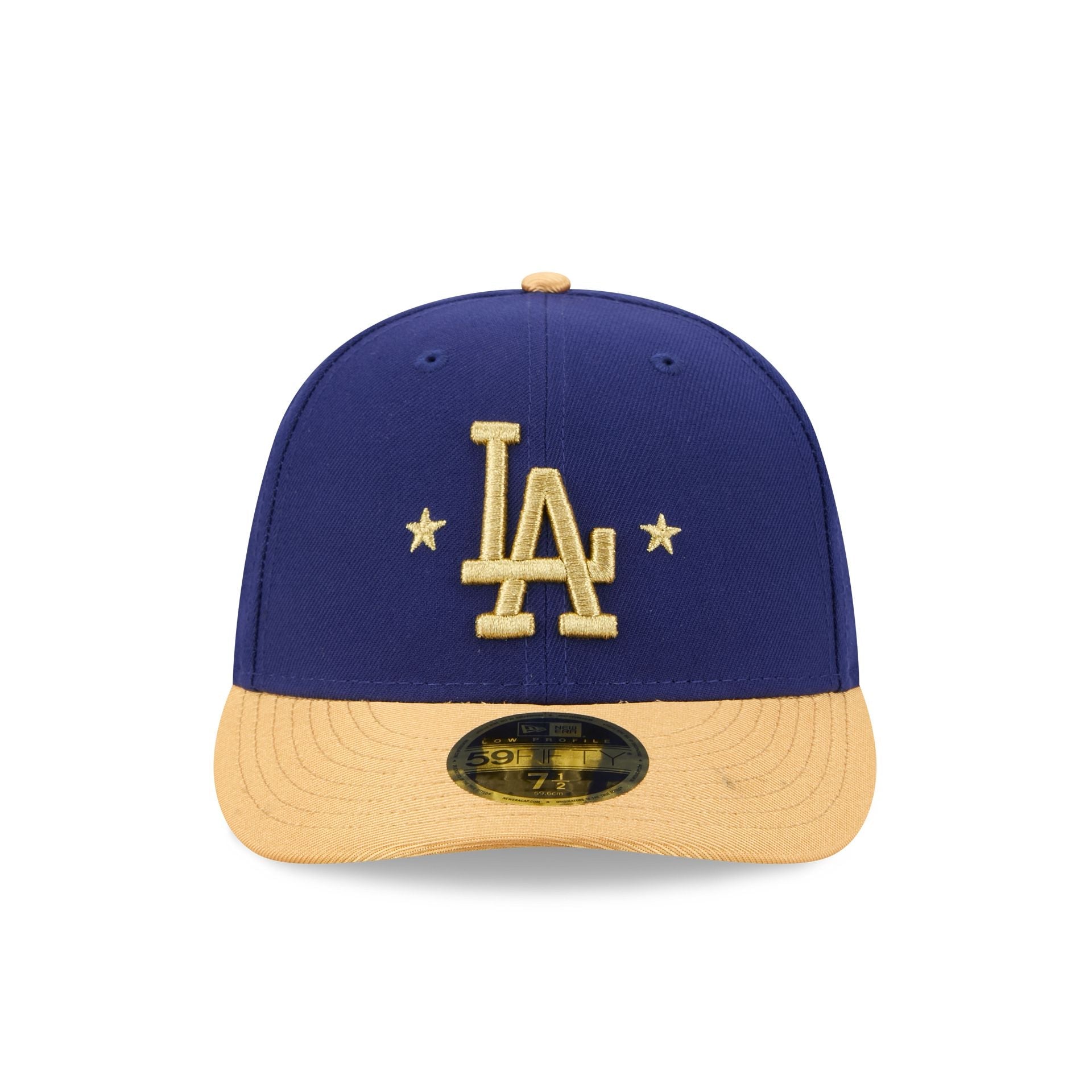 Los Angeles Dodgers Gold 2025 World Series Champions Sidepatch Low Profile 59FIFTY Fitted Hat