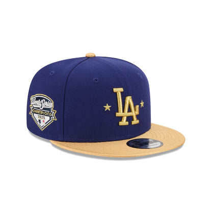 Los Angeles Dodgers Gold 2025 World Series Champions Sidepatch 9FIFTY Snapback Hat