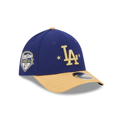 Los Angeles Dodgers Gold 2025 World Series Champions Sidepatch 39THIRTY M-Crown Stretch Fit Hat