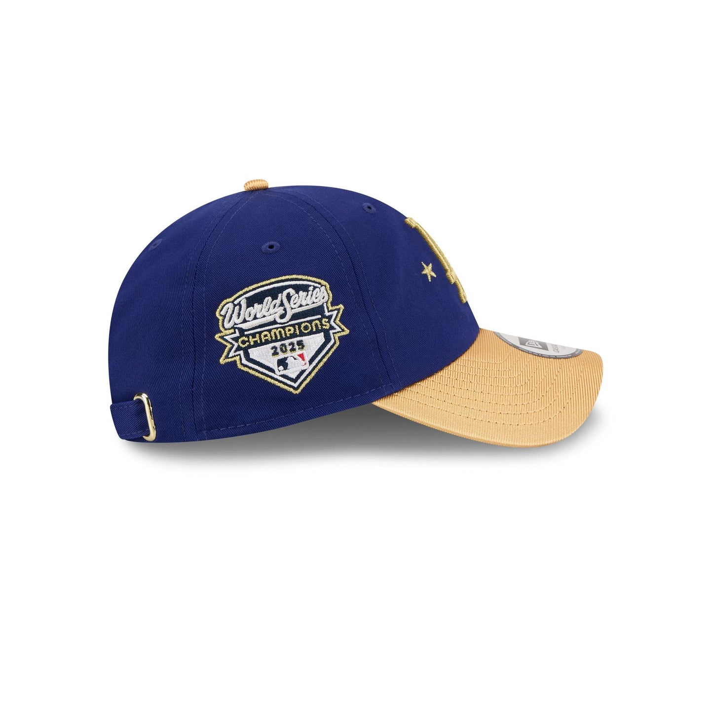 Los Angeles Dodgers Gold 2025 World Series Champions Sidepatch Casual Classic Adjustable Hat