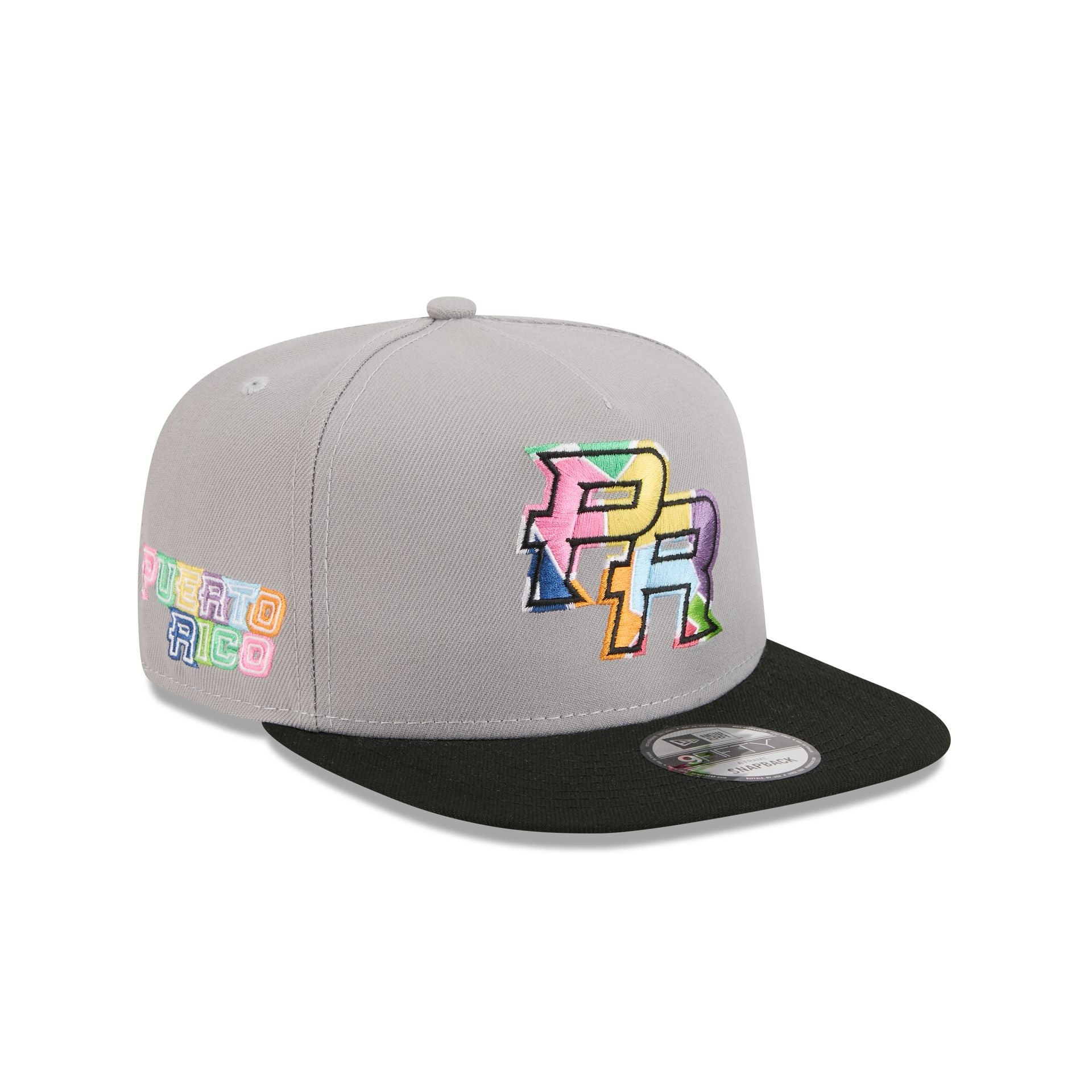 Puerto Rico Yaucromatic Gray 9FIFTY A-Frame Snapback Hat