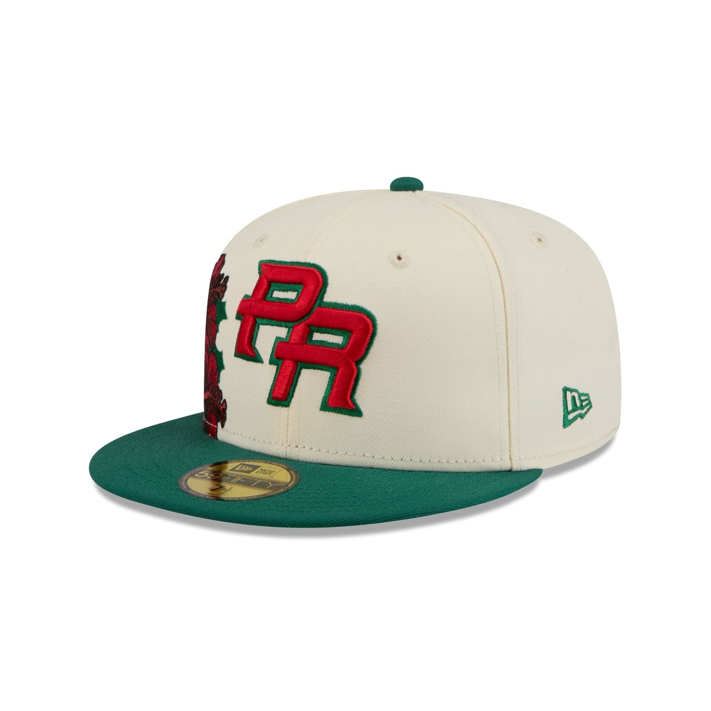 Puerto Rico Red Flower 59FIFTY Fitted Hat