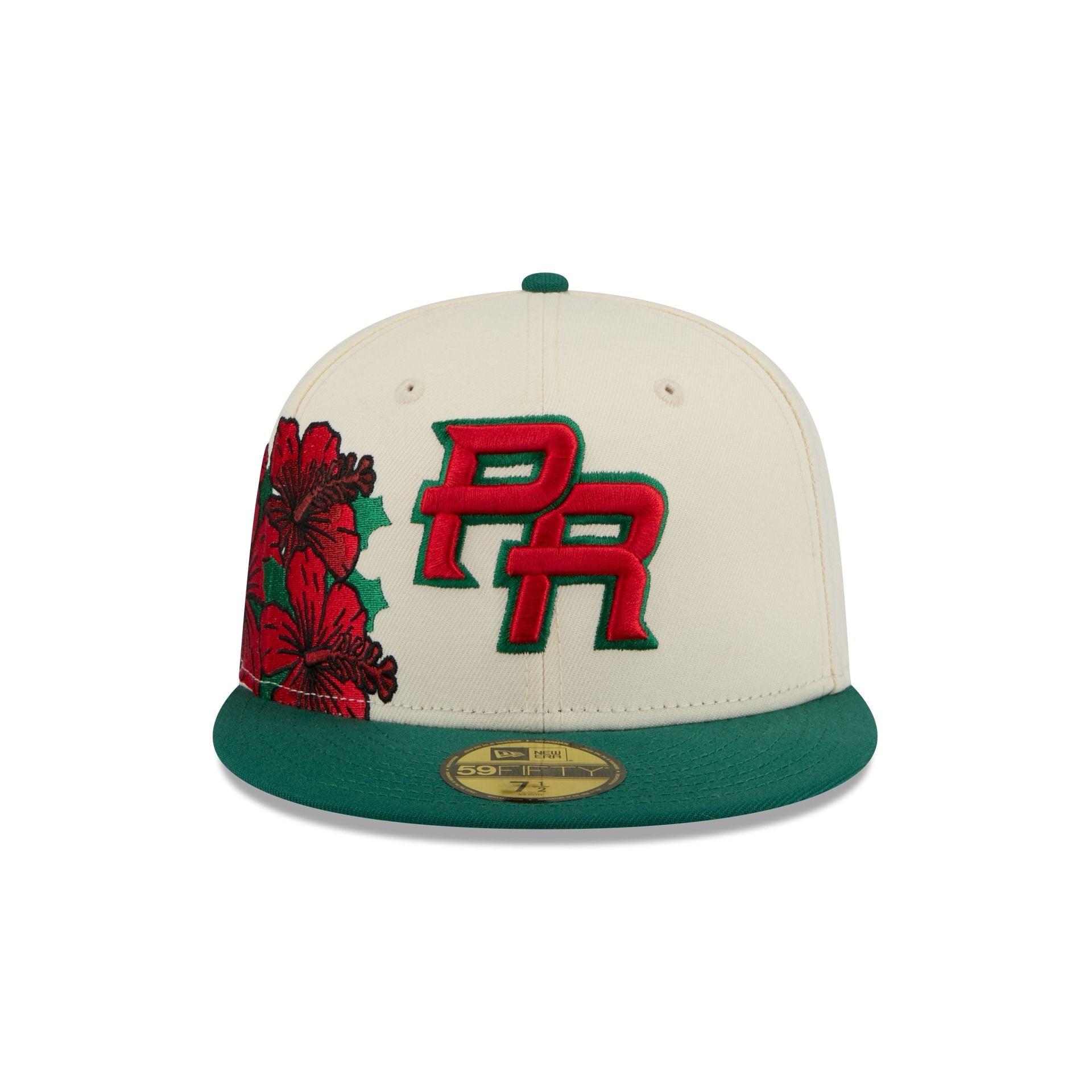Puerto Rico Red Flower 59FIFTY Fitted Hat