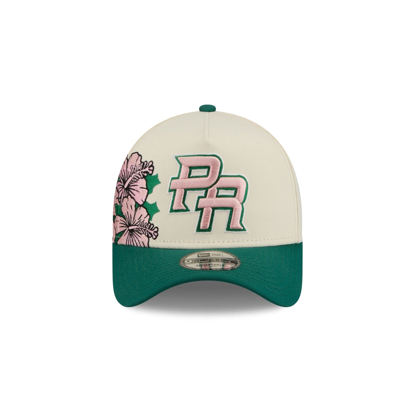 Puerto Rico Pink Flower 9FORTY A-Frame Snapback Hat