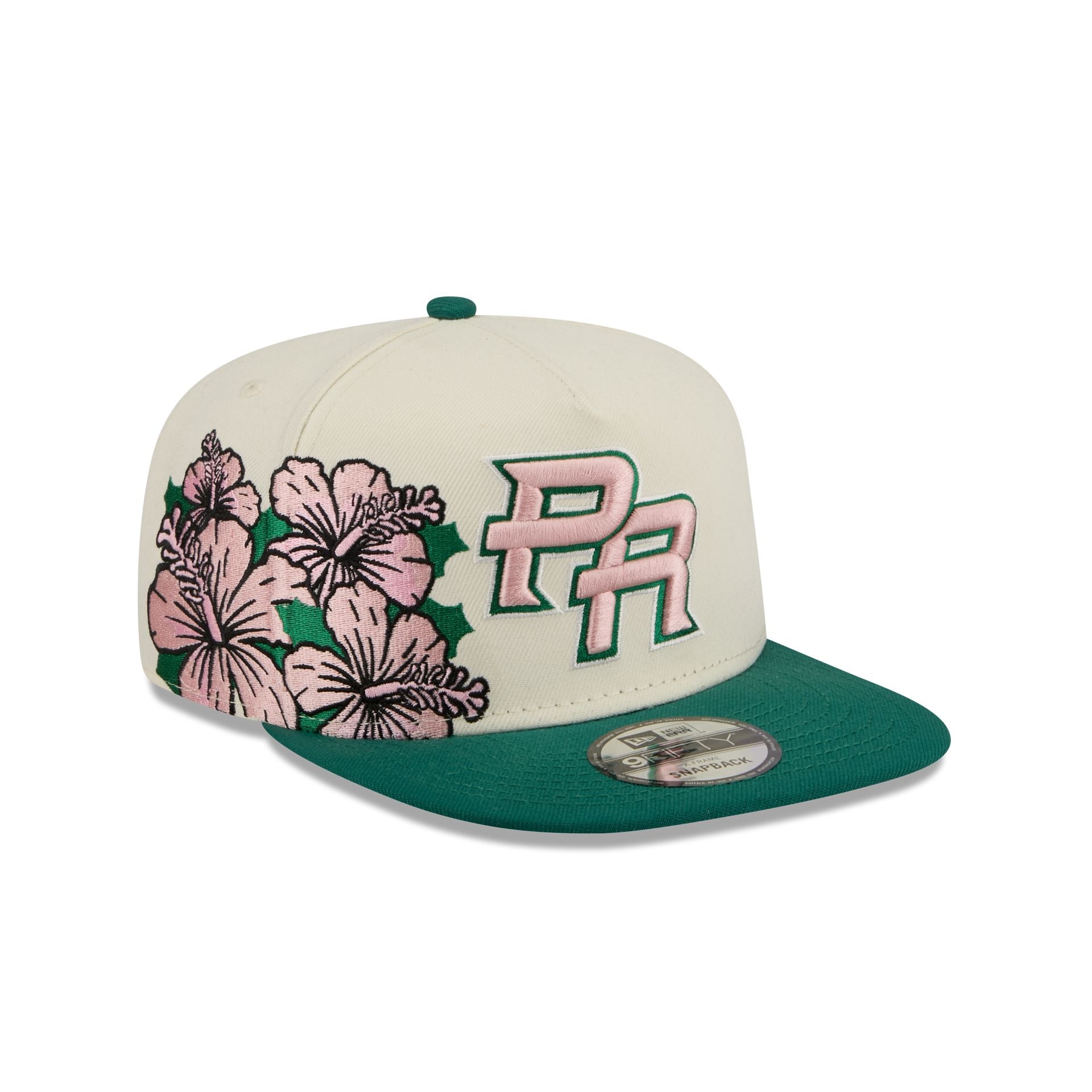 Puerto Rico Pink Flower 9FIFTY A-Frame Snapback Hat