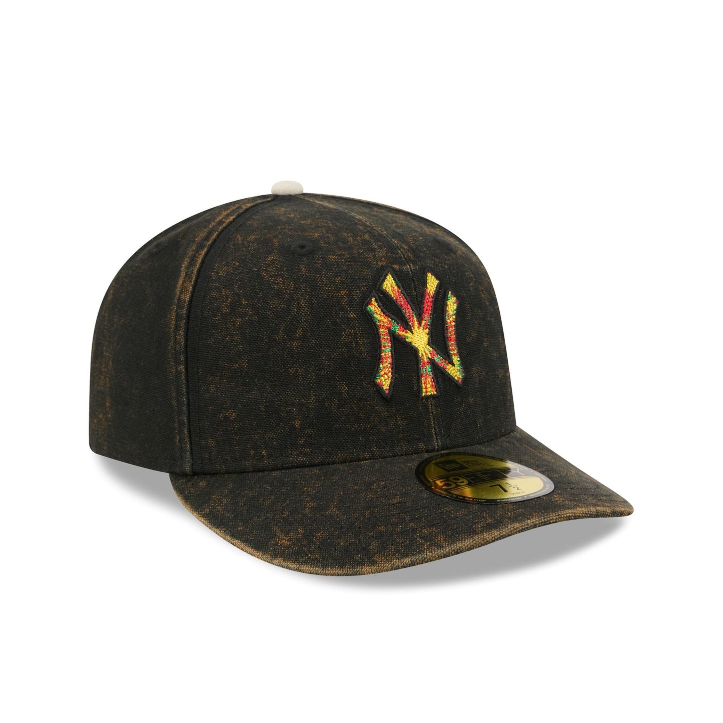 Just Caps Tie Dye Logo New York Yankees 59FIFTY Fitted Hat