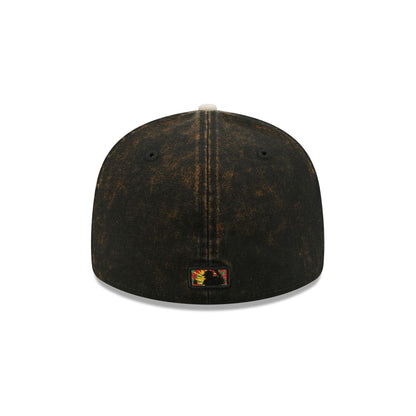 Just Caps Tie Dye Logo Los Angeles Angels 59FIFTY Fitted Hat