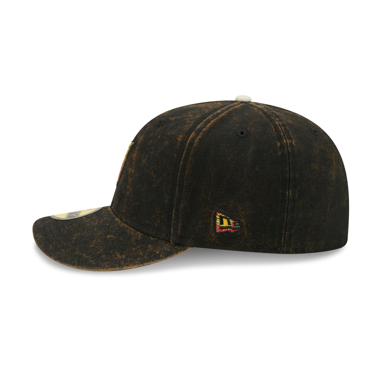 Just Caps Tie Dye Logo Miami Marlins 59FIFTY Fitted Hat