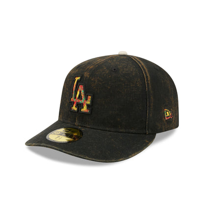 Just Caps Tie Dye Logo Los Angeles Dodgers 59FIFTY Fitted Hat
