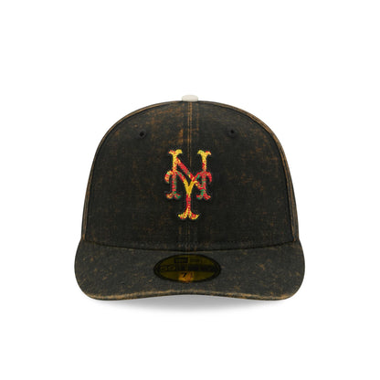 Just Caps Tie Dye Logo New York Mets 59FIFTY Fitted Hat