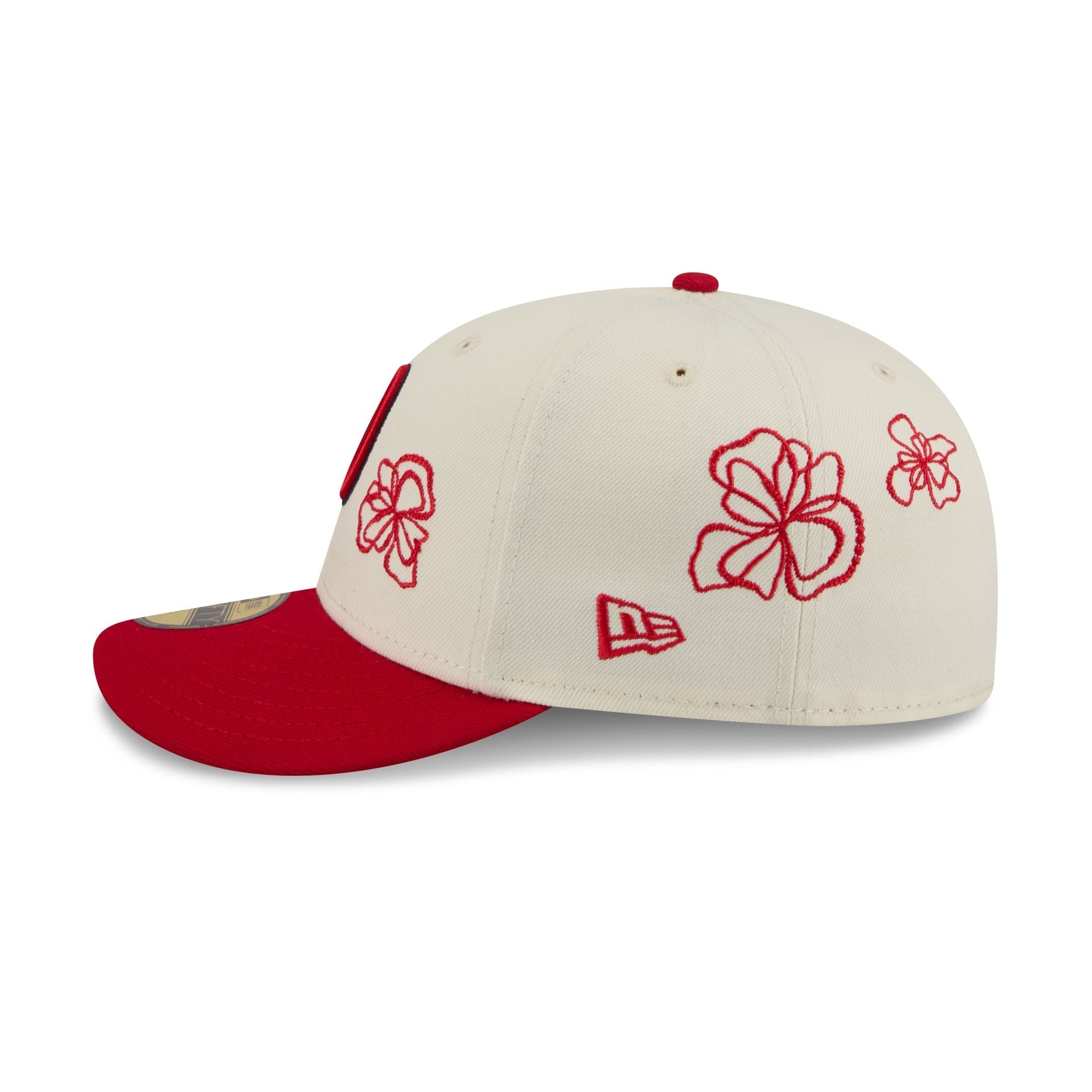 Washington Nationals Floral Outline 59FIFTY Fitted Hat