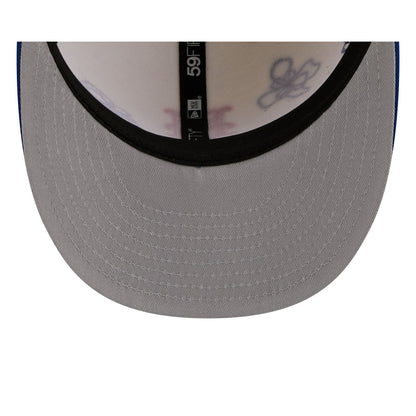 New York Mets Floral Outline 59FIFTY Fitted Hat