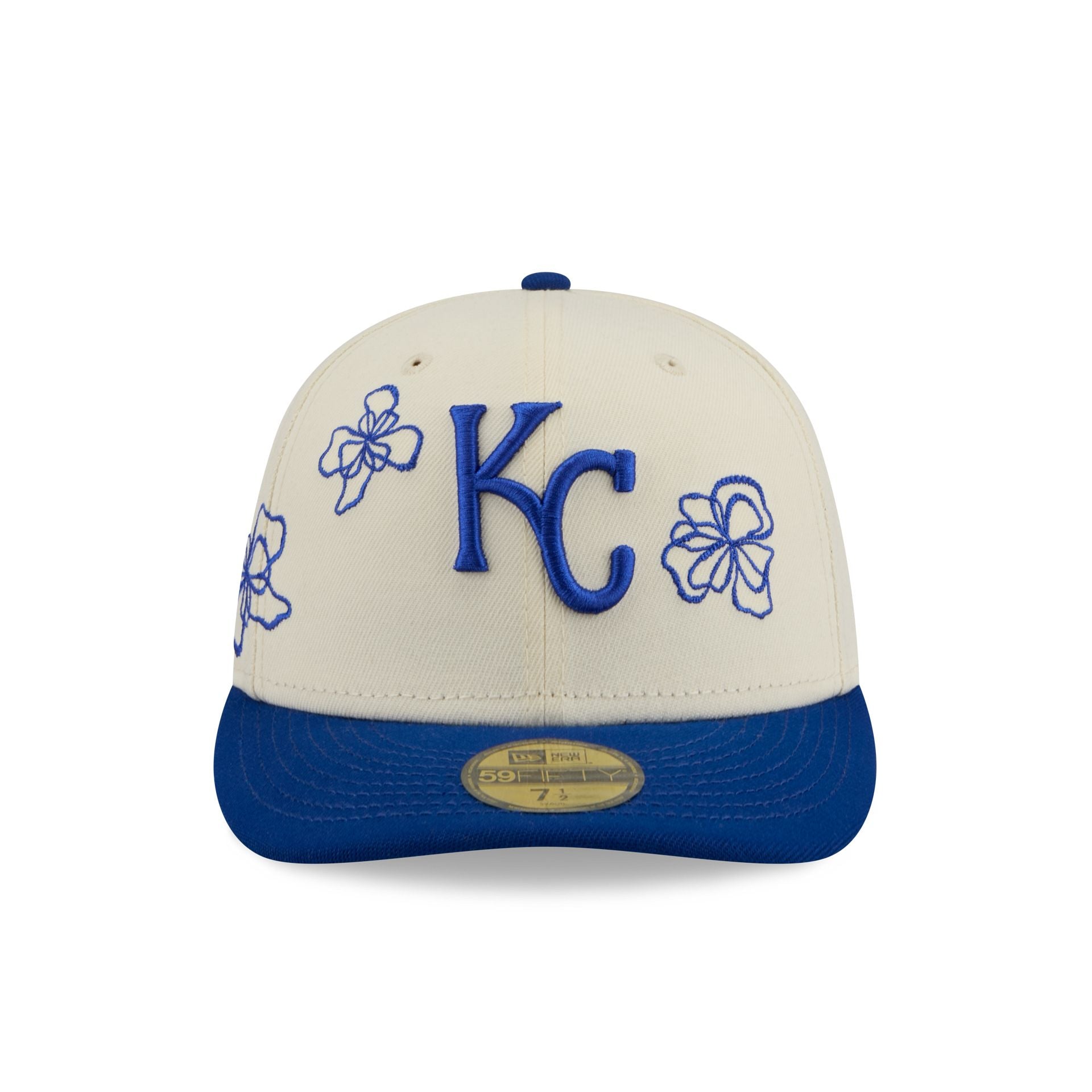 Kansas City Royals Floral Outline 59FIFTY Fitted Hat