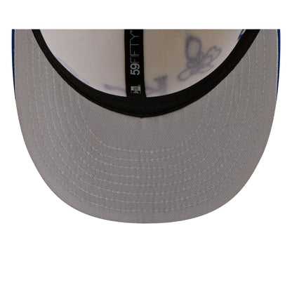 Kansas City Royals Floral Outline 59FIFTY Fitted Hat