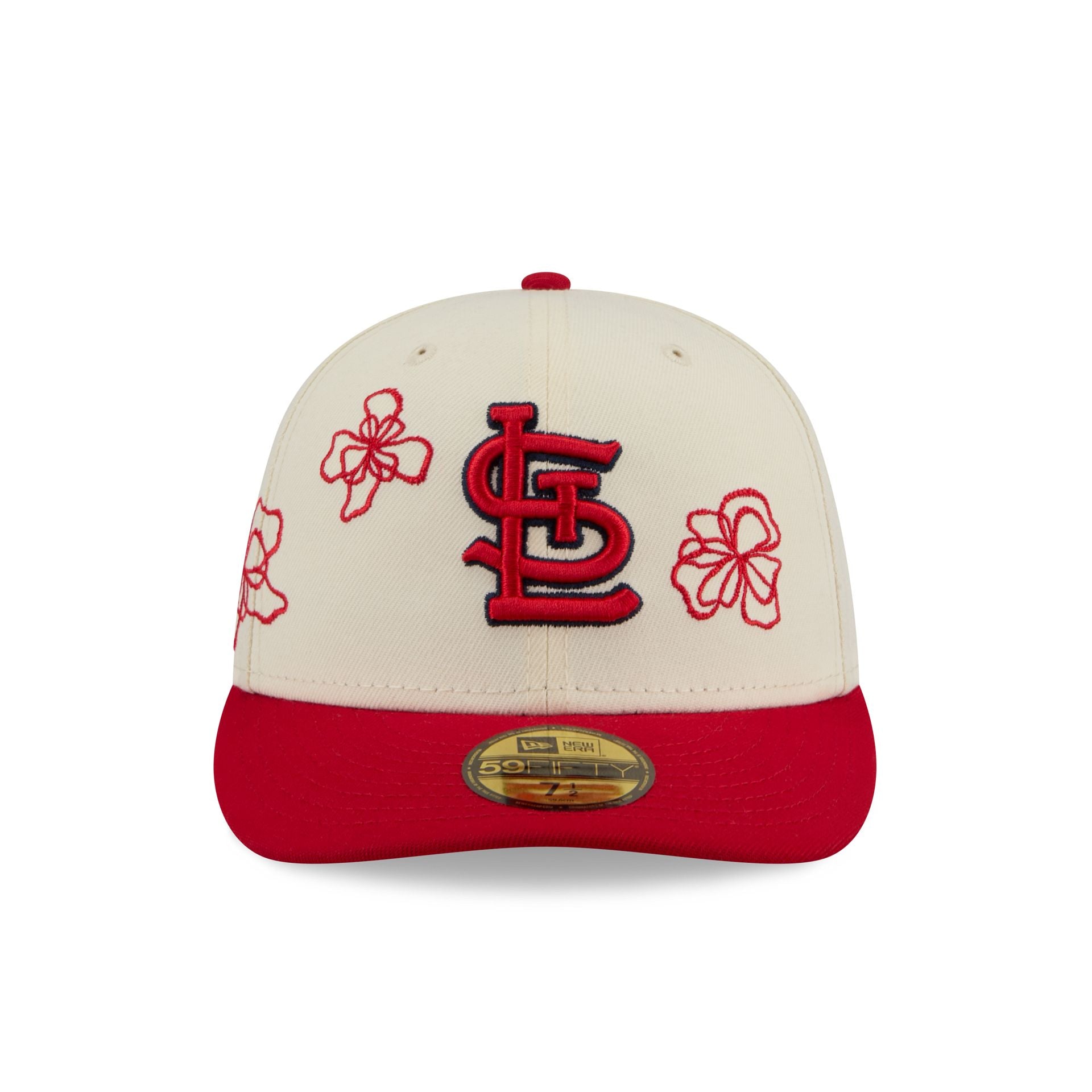 St. Louis Cardinals Floral Outline 59FIFTY Fitted Hat