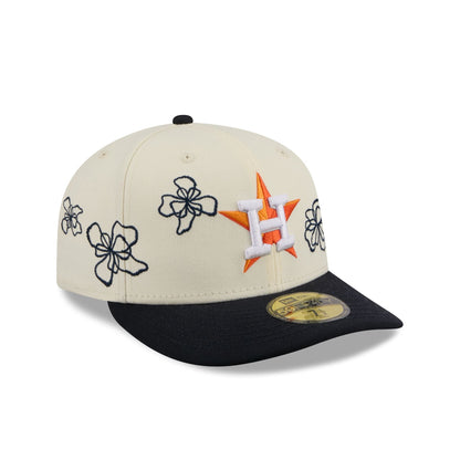 Houston Astros Floral Outline 59FIFTY Fitted Hat