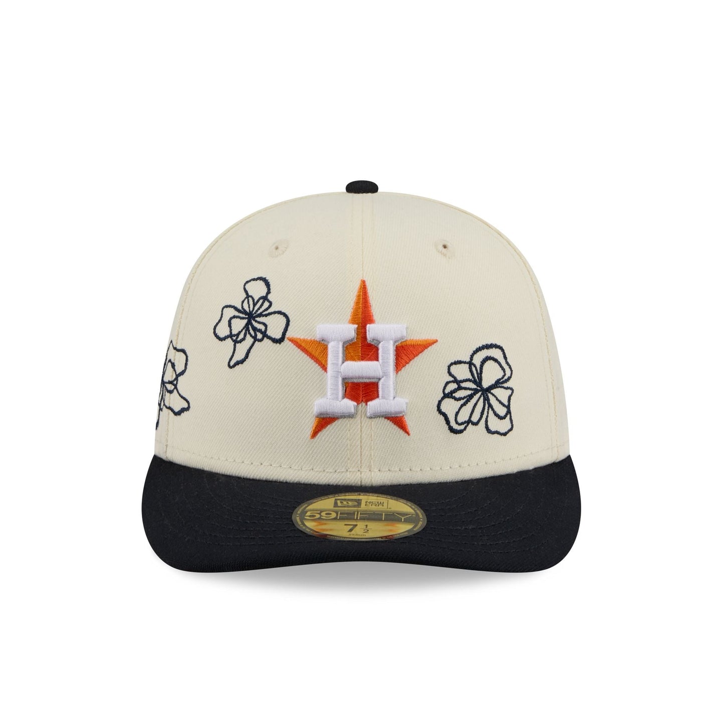 Houston Astros Floral Outline 59FIFTY Fitted Hat