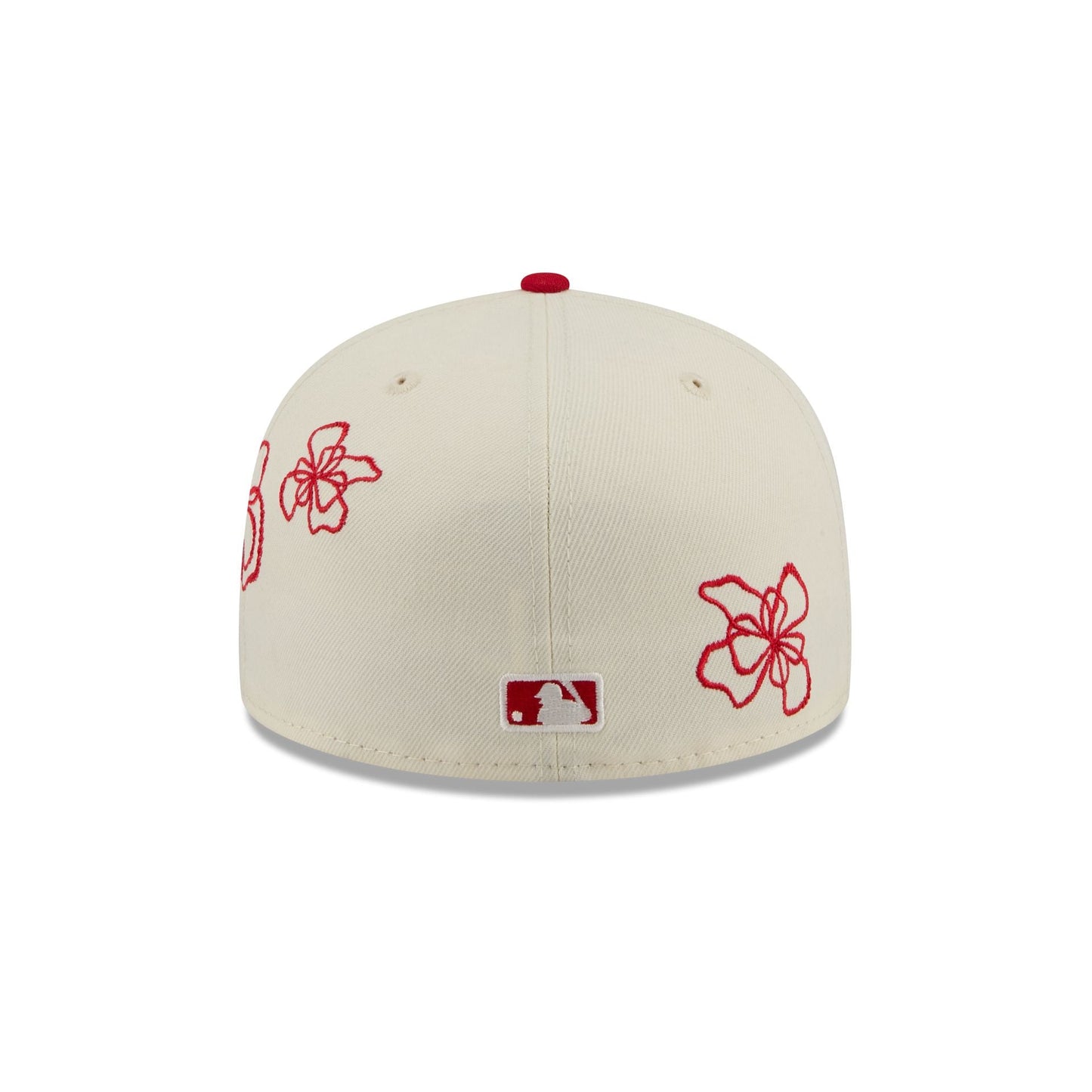 Los Angeles Angels Floral Outline 59FIFTY Fitted Hat