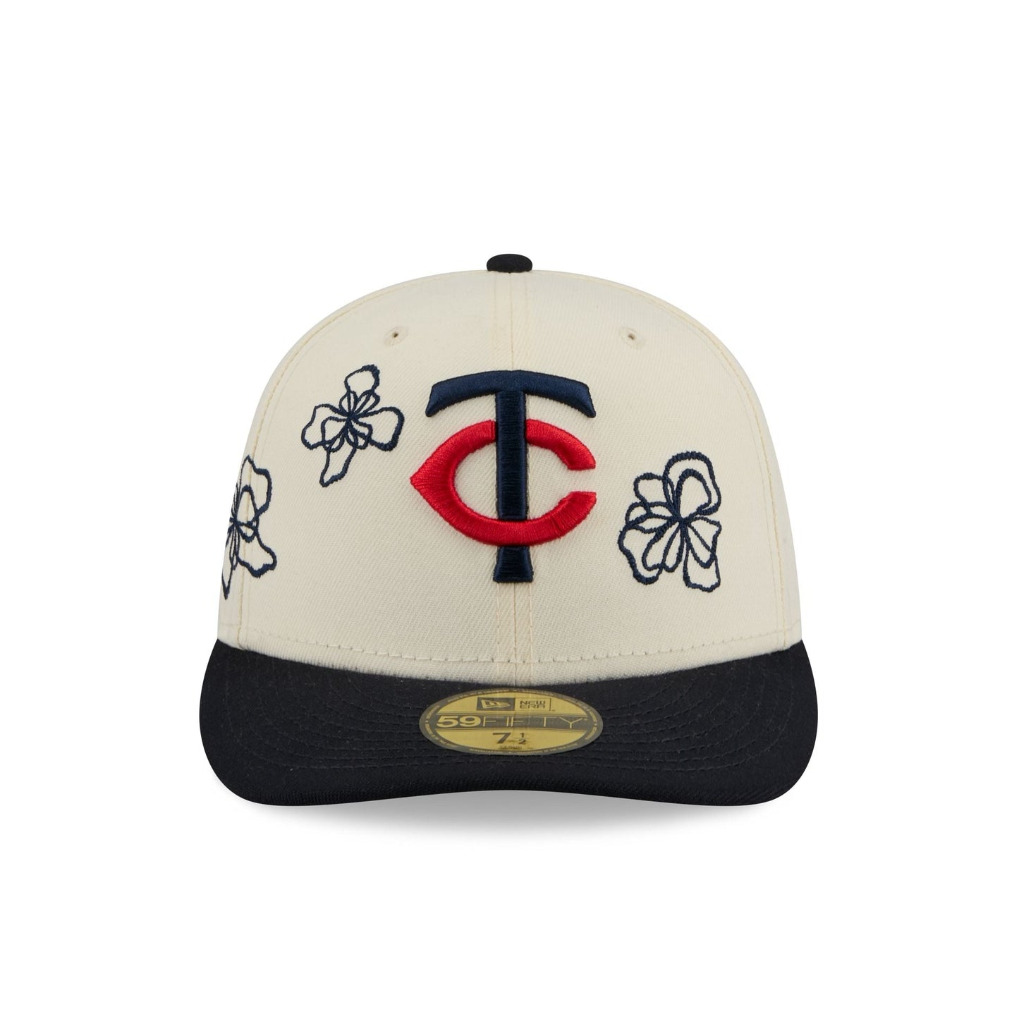 Minnesota Twins Floral Outline 59FIFTY Fitted Hat