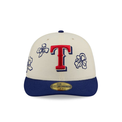 Texas Rangers Floral Outline 59FIFTY Fitted Hat