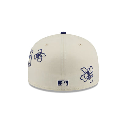 Texas Rangers Floral Outline 59FIFTY Fitted Hat