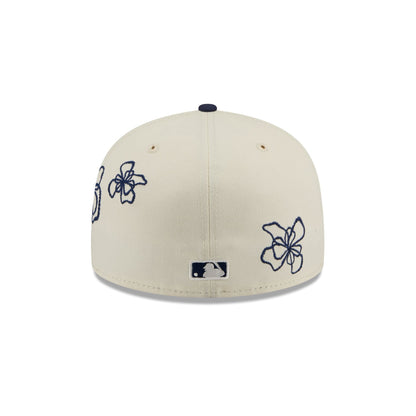 Tampa Bay Rays Floral Outline 59FIFTY Fitted Hat