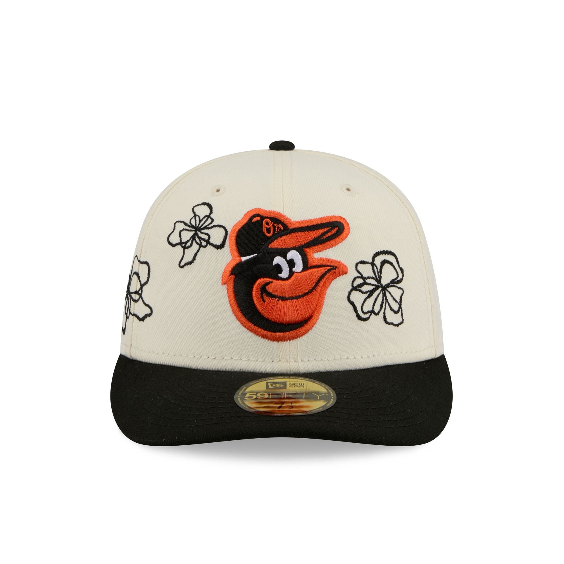 Baltimore Orioles Floral Outline 59FIFTY Fitted Hat