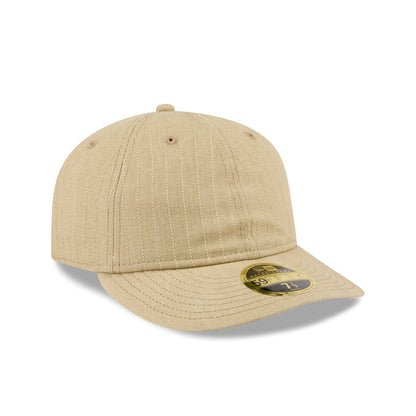New Era Cap Herringbone Tan Retro Crown 59FIFTY Fitted Hat
