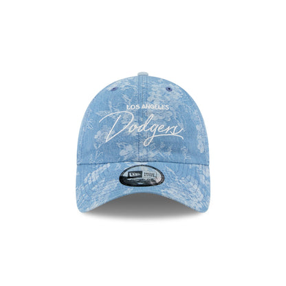 Los Angeles Dodgers Blue Leaves Casual Classic Adjustable Hat
