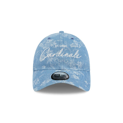 St. Louis Cardinals Blue Leaves Casual Classic Adjustable Hat