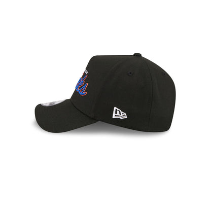 Malbon x New York Knicks Black Script 9FORTY A-Frame Snapback Hat