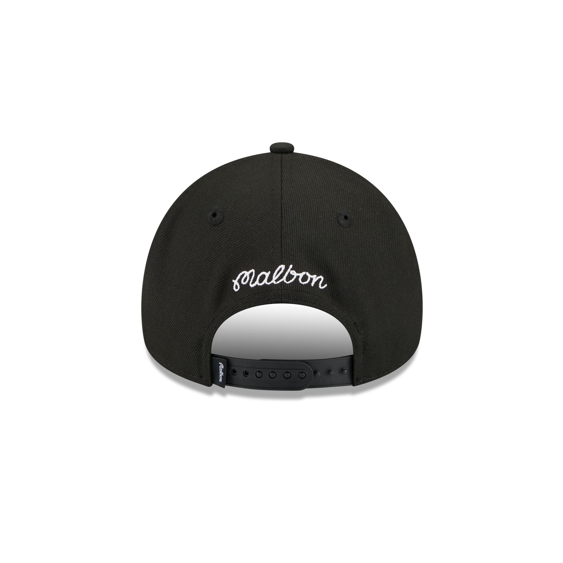 Malbon x New York Knicks Black Script 9FORTY A-Frame Snapback Hat