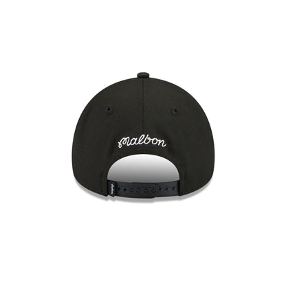 Malbon x New York Knicks Black Script 9FORTY A-Frame Snapback Hat