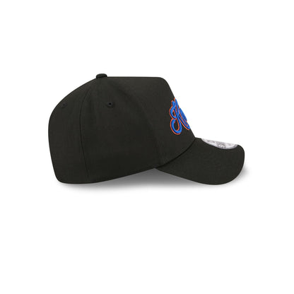 Malbon x New York Knicks Black Script 9FORTY A-Frame Snapback Hat