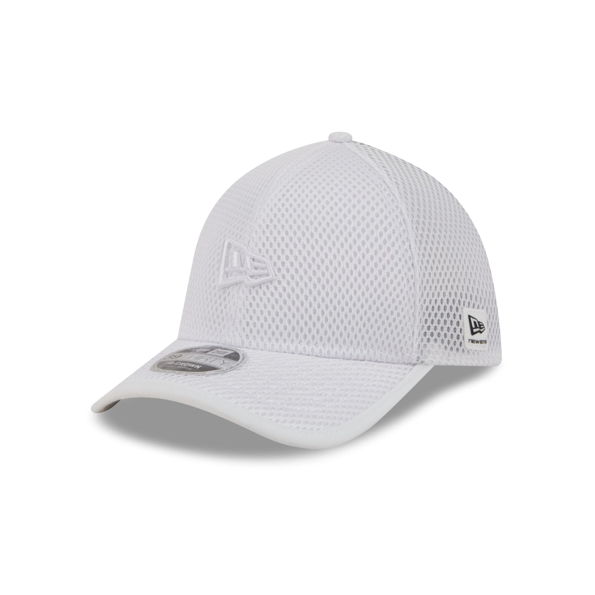New Era Cap White Mesh 39THIRTY M-Crown Stretch Fit Hat