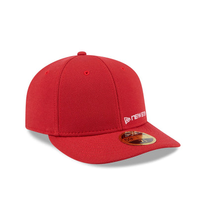 New Era Cap Scarlet Cotton Low Profile 59FIFTY Fitted Hat