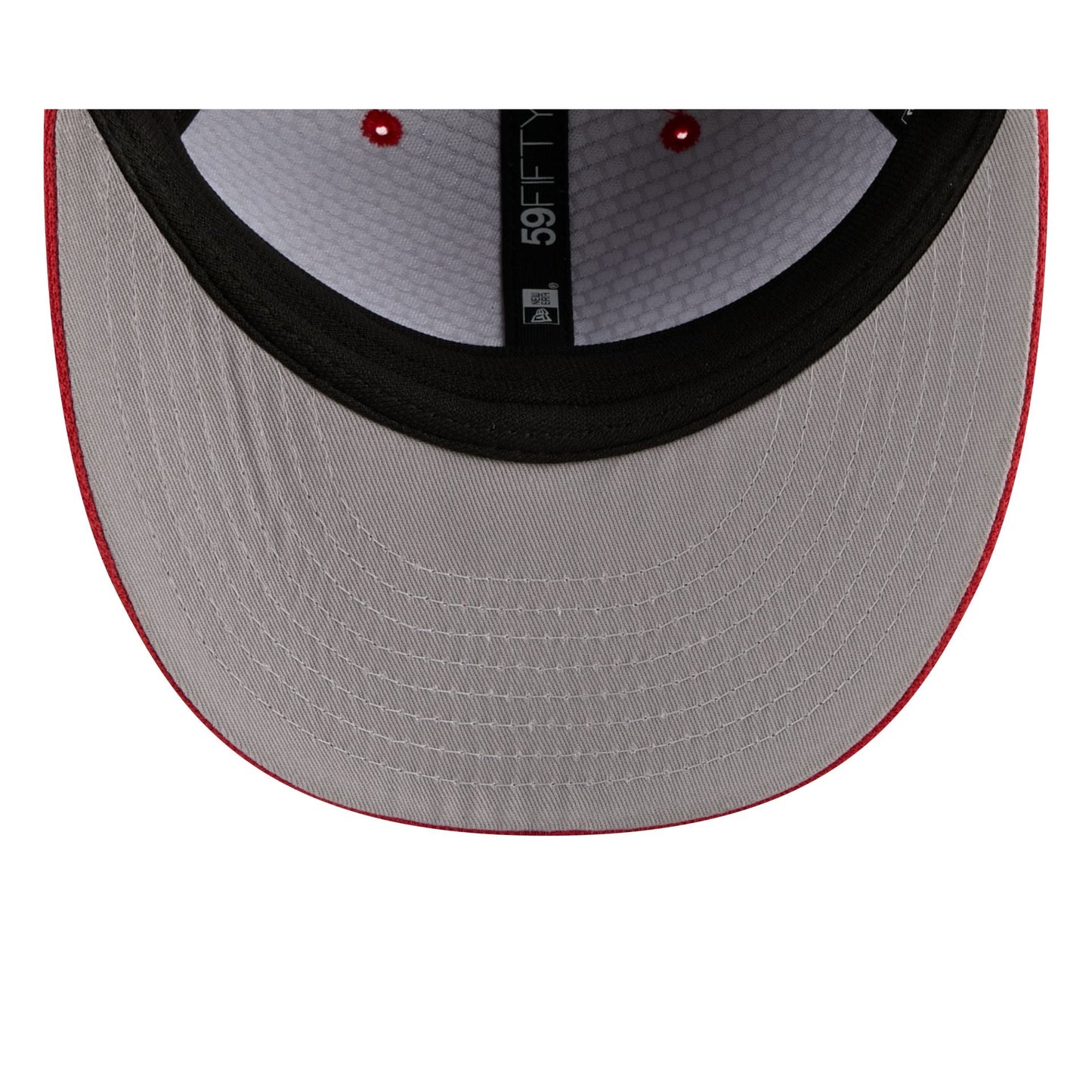 New Era Cap Scarlet Cotton Low Profile 59FIFTY Fitted Hat