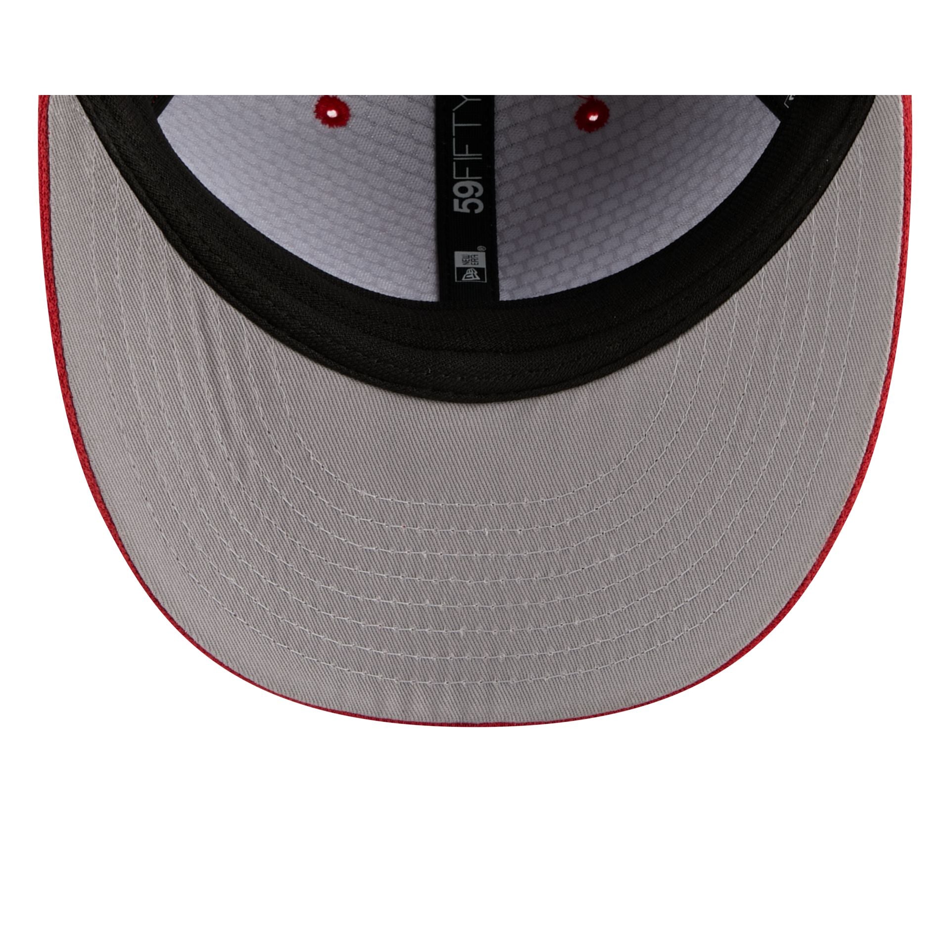 New Era Cap Scarlet Cotton Low Profile 59FIFTY Fitted Hat