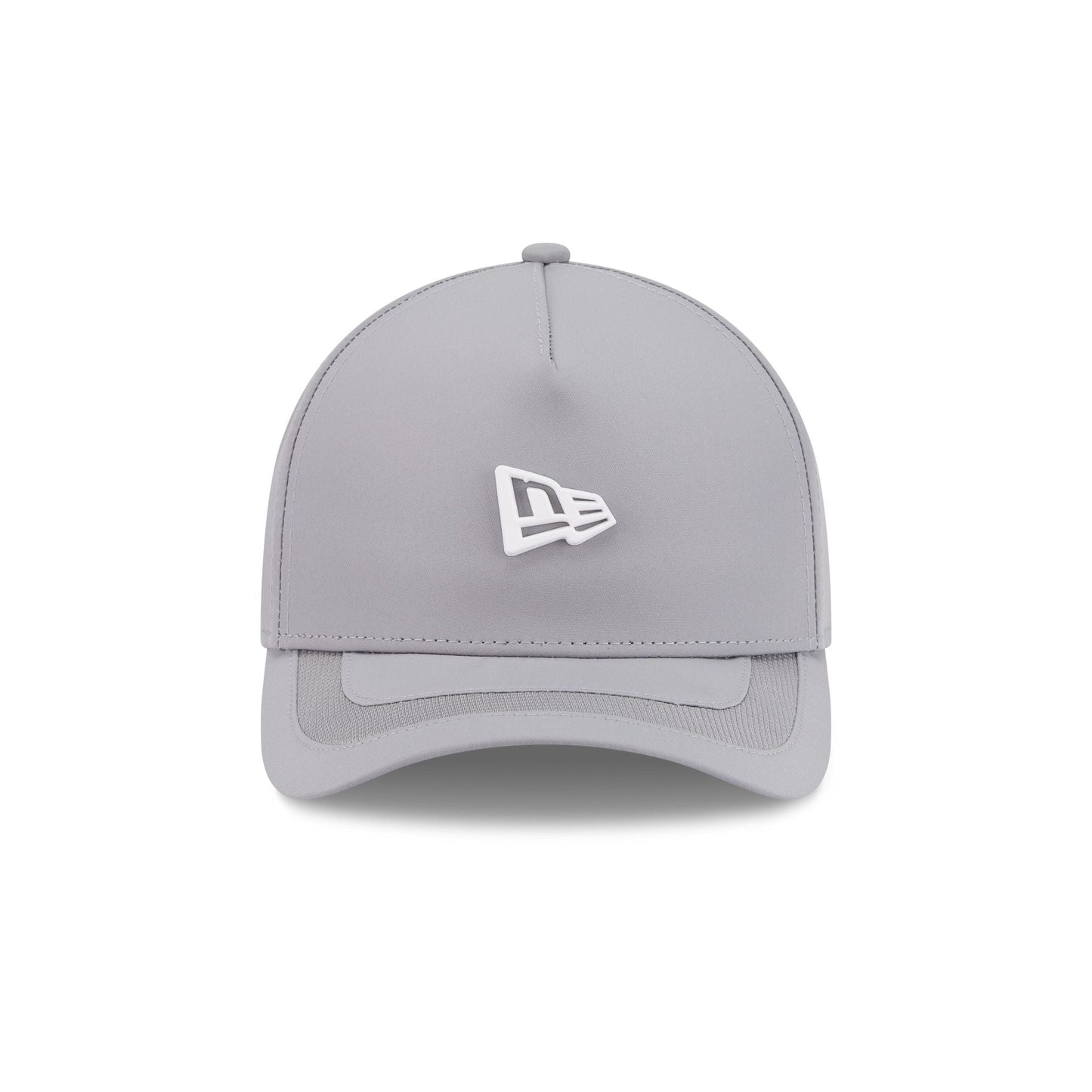 New Era Cap Gray Stitch Visor 9FORTY M-Crown A-Frame Snapback Hat