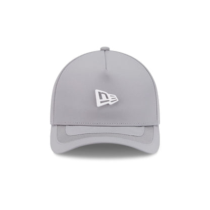 New Era Cap Gray Stitch Visor 9FORTY M-Crown A-Frame Snapback Hat