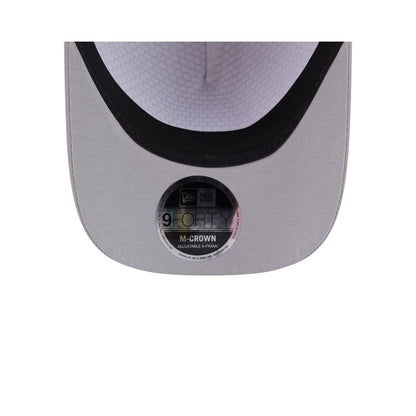 New Era Cap Gray Stitch Visor 9FORTY M-Crown A-Frame Snapback Hat