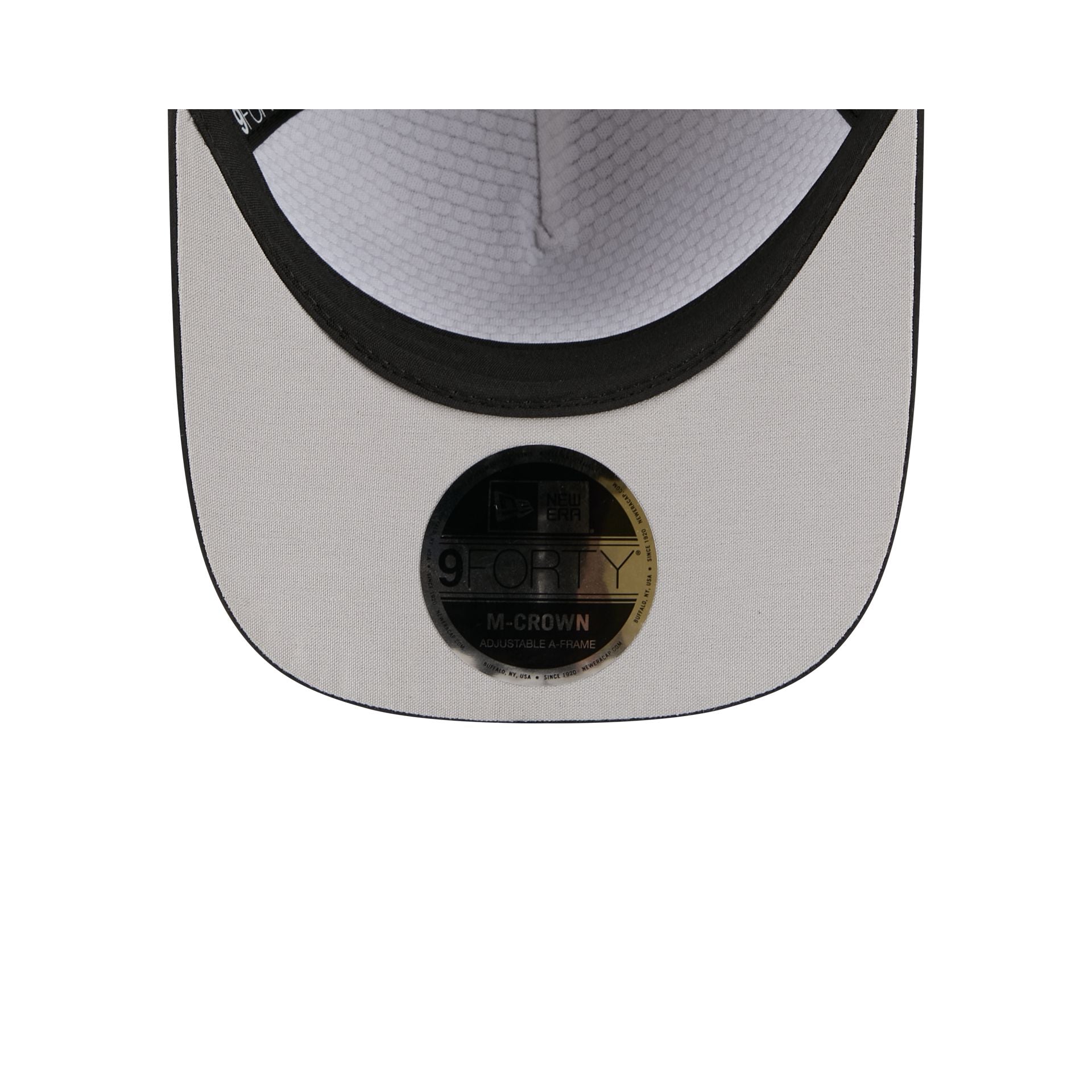 New Era Cap Black Stitch Visor 9FORTY M-Crown A-Frame Snapback Hat