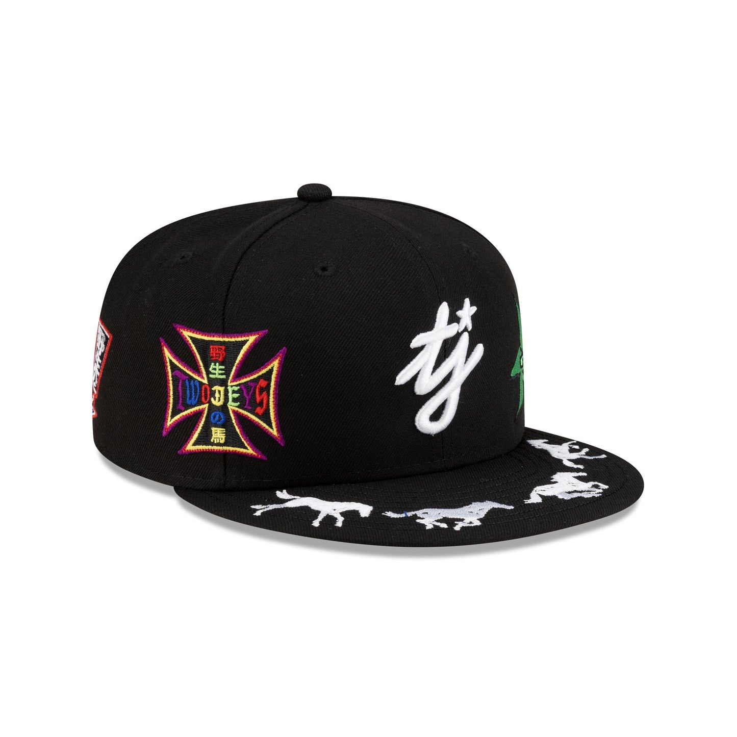 TwoJeys Embellished Black 59FIFTY Fitted Hat