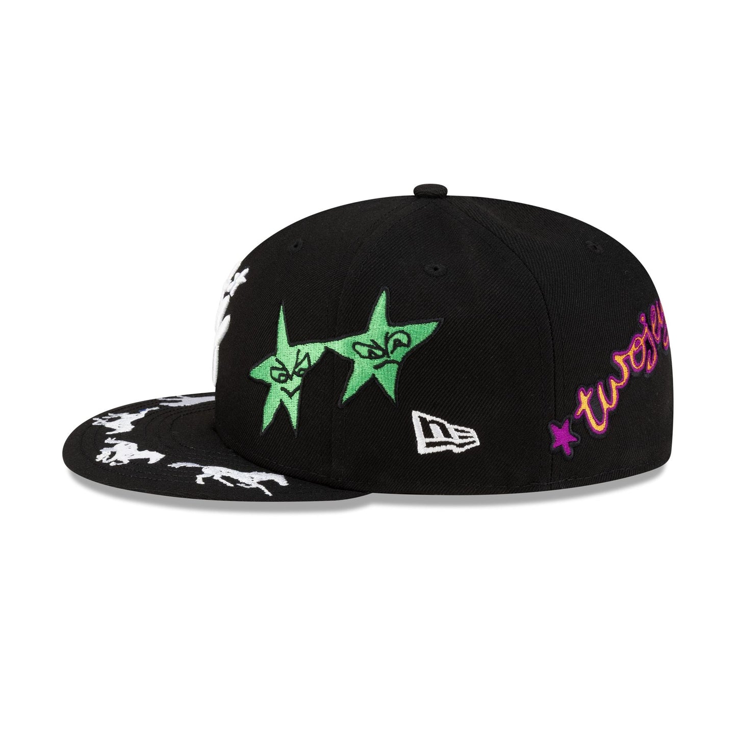 TwoJeys Embellished Black 59FIFTY Fitted Hat