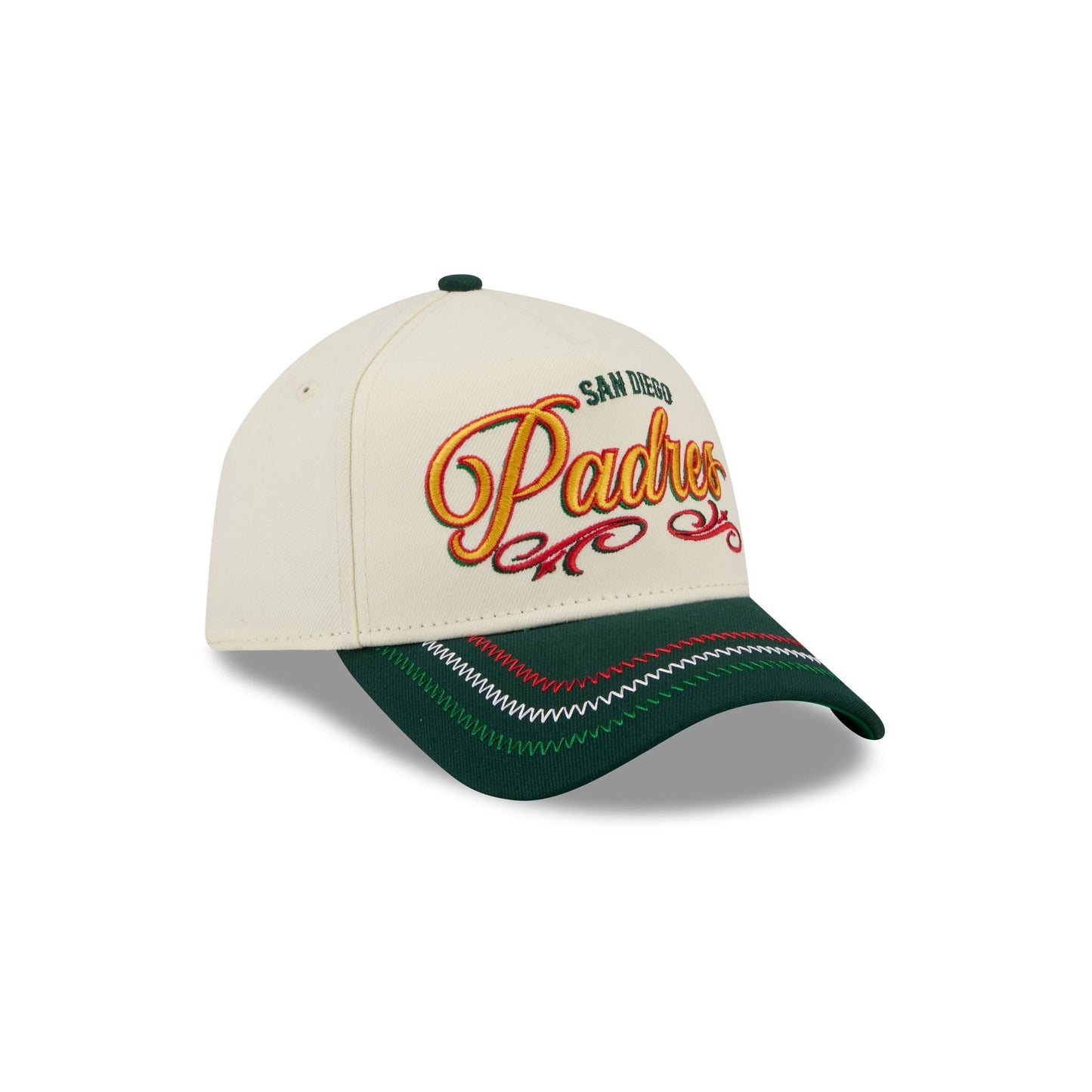 San Diego Padres Cinco de Mayo Chrome White 9FORTY A-Frame Snapback Hat