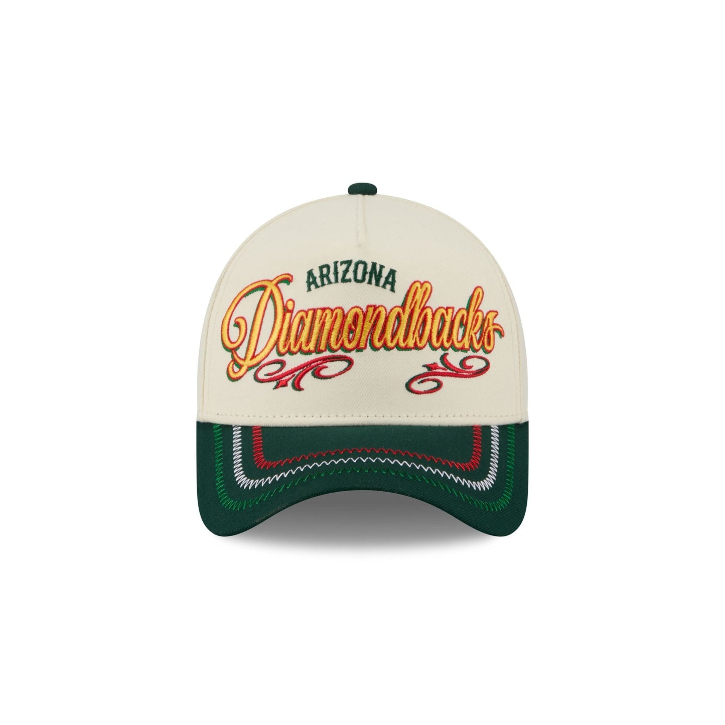Arizona Diamondbacks Cinco de Mayo Chrome White 9FORTY A-Frame Snapback Hat
