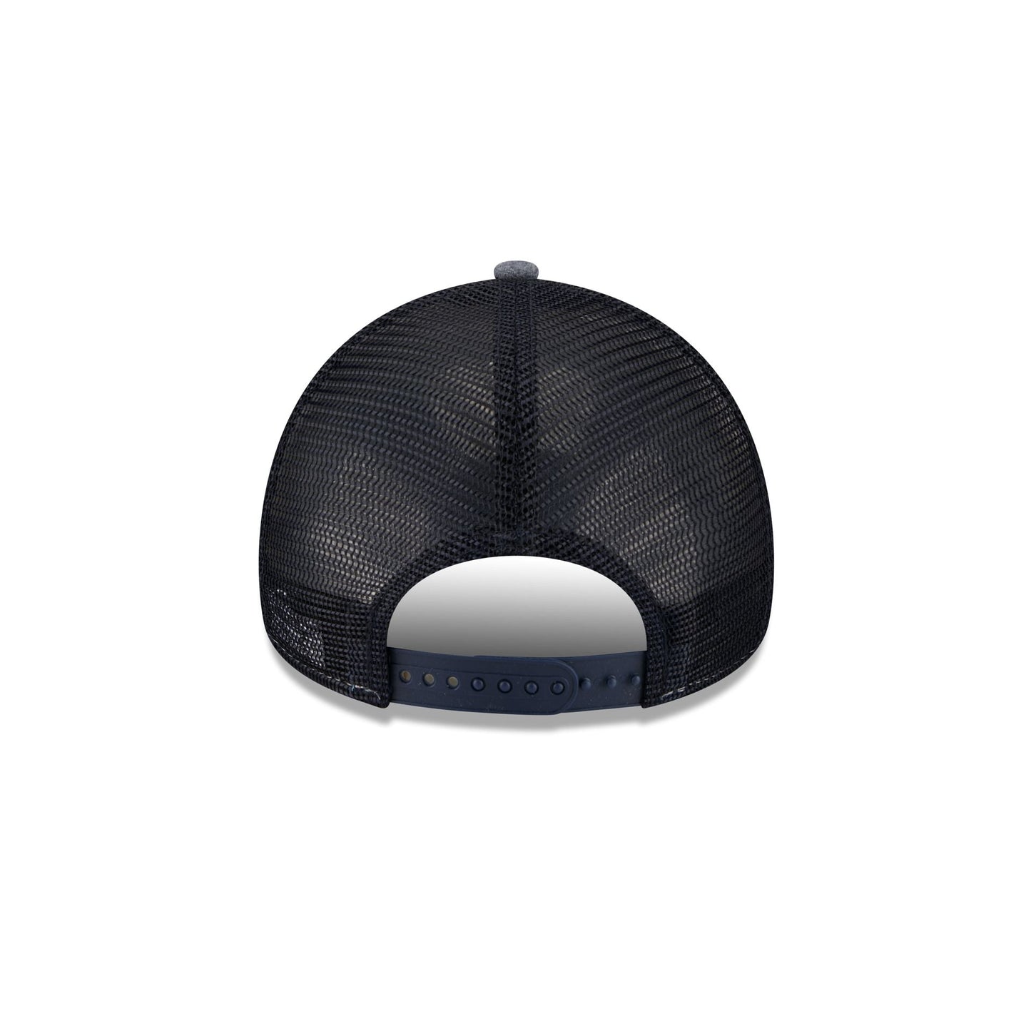 New York Mets Navy Brushed Chambray 9FORTY A-Frame Trucker Hat
