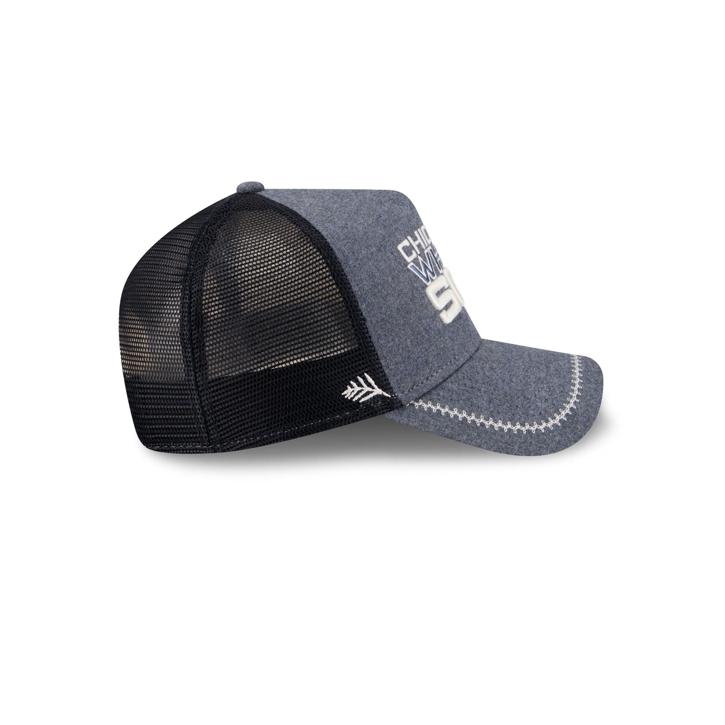Chicago White Sox Navy Brushed Chambray 9FORTY A-Frame Trucker Hat